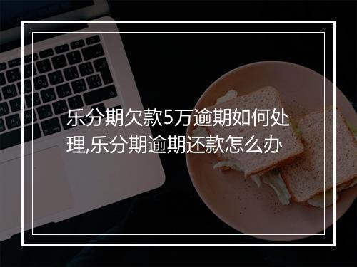 乐分期欠款5万逾期如何处理,乐分期逾期还款怎么办