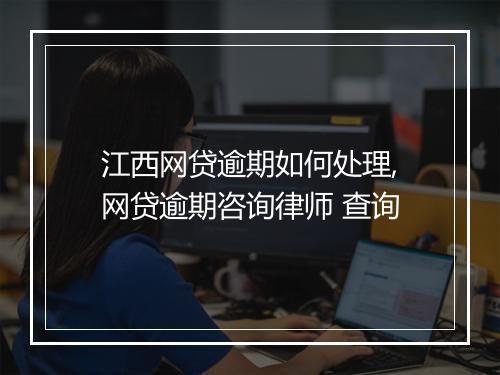 江西网贷逾期如何处理,网贷逾期咨询律师 查询