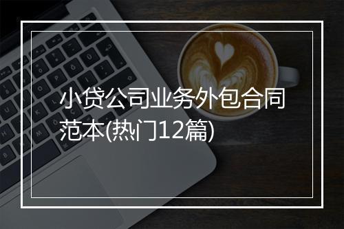小贷公司业务外包合同范本(热门12篇)