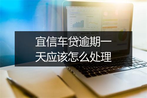 宜信车贷逾期一天应该怎么处理