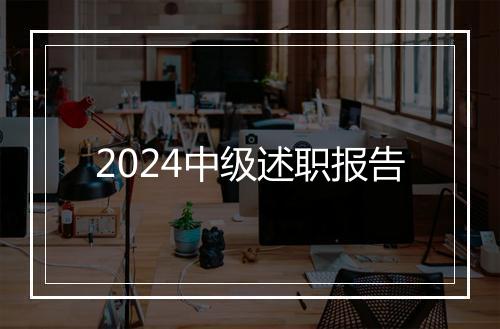 2024中级述职报告