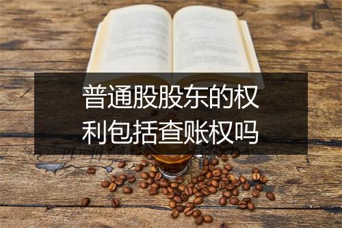 普通股股东的权利包括查账权吗