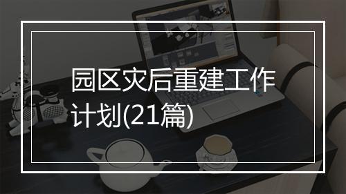 园区灾后重建工作计划(21篇)