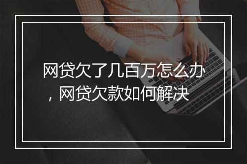 网贷欠了几百万怎么办，网贷欠款如何解决