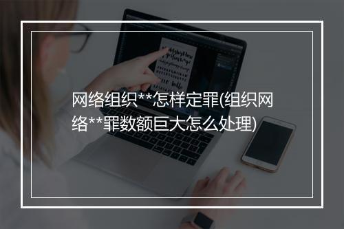 网络组织**怎样定罪(组织网络**罪数额巨大怎么处理)