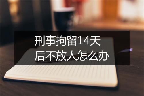 刑事拘留14天后不放人怎么办