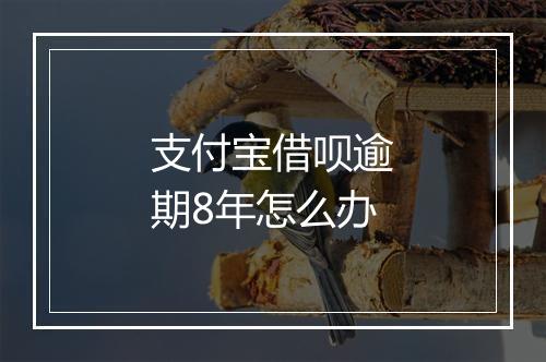 支付宝借呗逾期8年怎么办