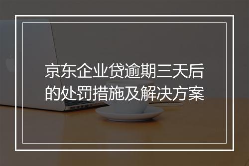京东企业贷逾期三天后的处罚措施及解决方案