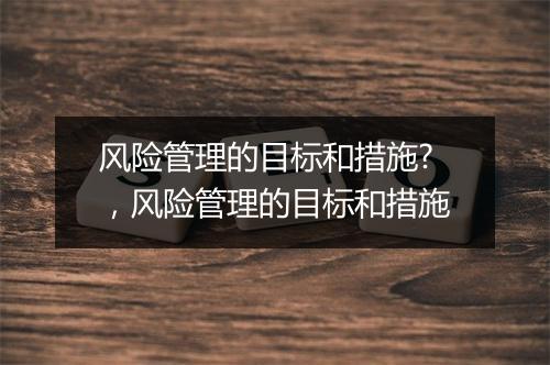风险管理的目标和措施?，风险管理的目标和措施
