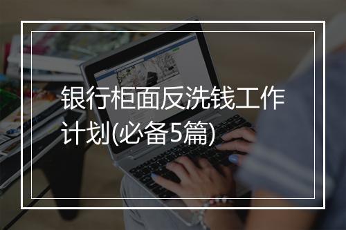 银行柜面反洗钱工作计划(必备5篇)