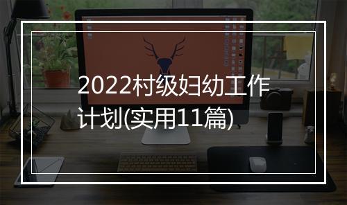 2022村级妇幼工作计划(实用11篇)