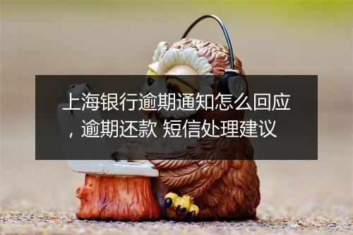 上海银行逾期通知怎么回应，逾期还款 短信处理建议