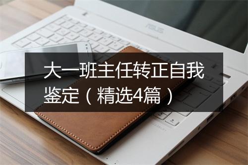 大一班主任转正自我鉴定（精选4篇）