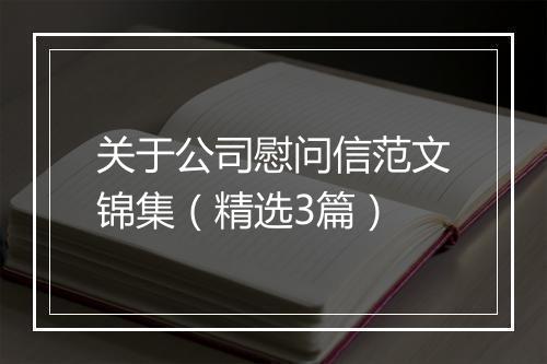 关于公司慰问信范文锦集（精选3篇）