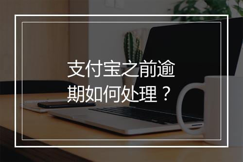 支付宝之前逾期如何处理？