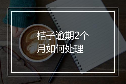 桔子逾期2个月如何处理