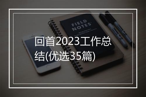 回首2023工作总结(优选35篇)