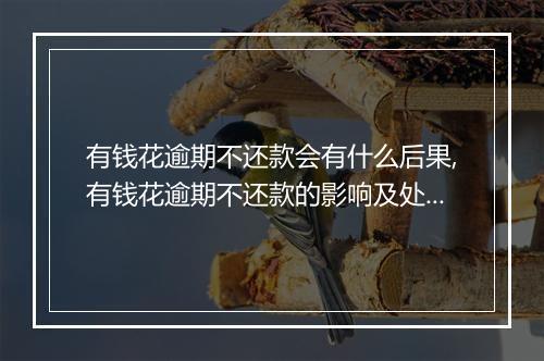 有钱花逾期不还款会有什么后果,有钱花逾期不还款的影响及处理