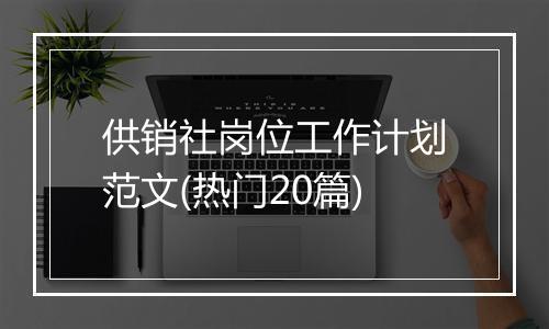 供销社岗位工作计划范文(热门20篇)