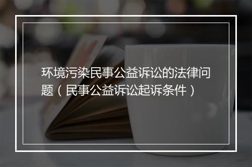环境污染民事公益诉讼的法律问题（民事公益诉讼起诉条件）
