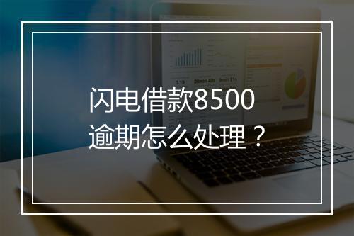 闪电借款8500逾期怎么处理？