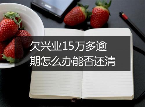 欠兴业15万多逾期怎么办能否还清