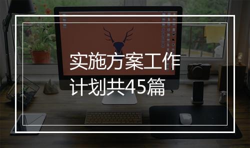实施方案工作计划共45篇