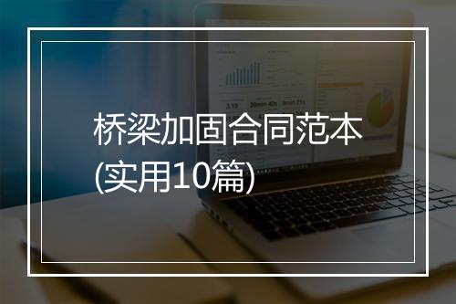 桥梁加固合同范本(实用10篇)