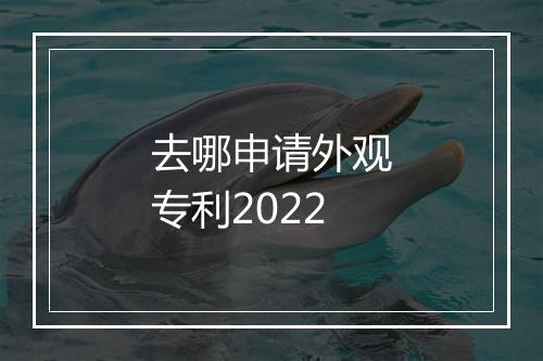 去哪申请外观专利2022