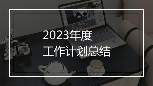 2023年度工作计划总结