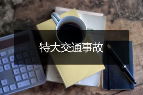 特大交通事故