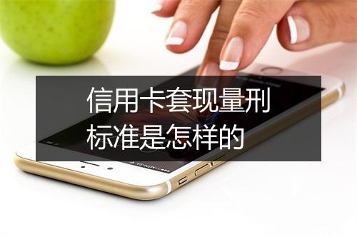 信用卡套现量刑标准是怎样的