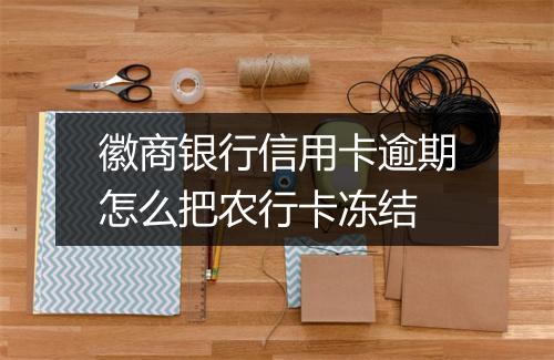 徽商银行信用卡逾期怎么把农行卡冻结