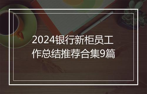 2024银行新柜员工作总结推荐合集9篇