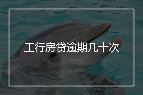 工行房贷逾期几十次