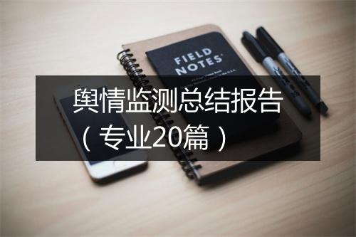 舆情监测总结报告（专业20篇）
