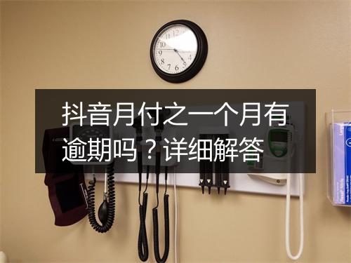 抖音月付之一个月有逾期吗？详细解答