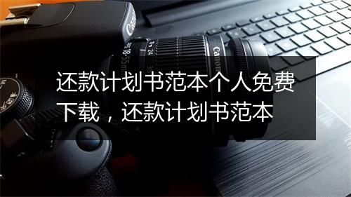 还款计划书范本个人免费下载，还款计划书范本