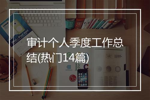 审计个人季度工作总结(热门14篇)