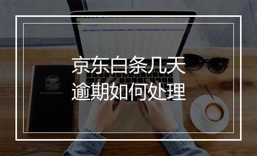 京东白条几天逾期如何处理