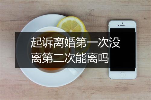 起诉离婚第一次没离第二次能离吗
