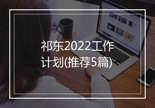 祁东2022工作计划(推荐5篇)