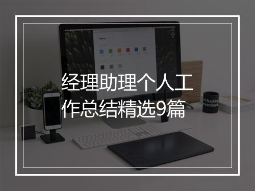 经理助理个人工作总结精选9篇