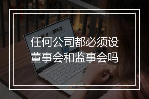任何公司都必须设董事会和监事会吗