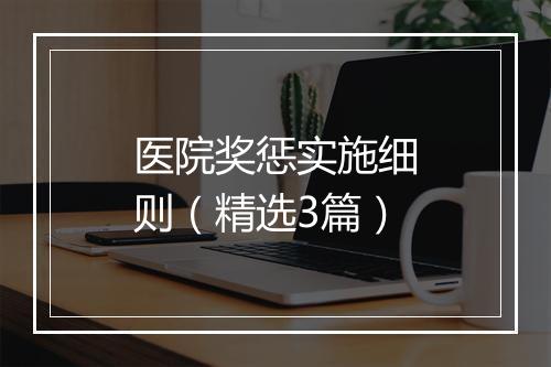 医院奖惩实施细则（精选3篇）