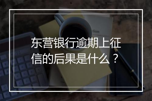 东营银行逾期上征信的后果是什么？