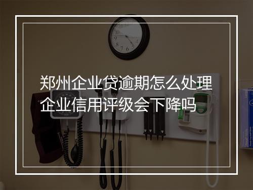 郑州企业贷逾期怎么处理企业信用评级会下降吗