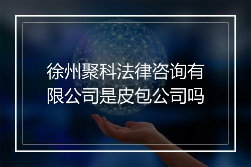 徐州聚科法律咨询有限公司是皮包公司吗