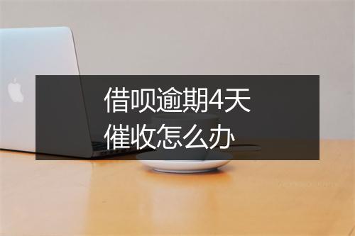 借呗逾期4天催收怎么办
