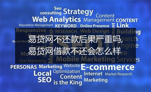 易贷网不还款后果严重吗,易贷网借款不还会怎么样